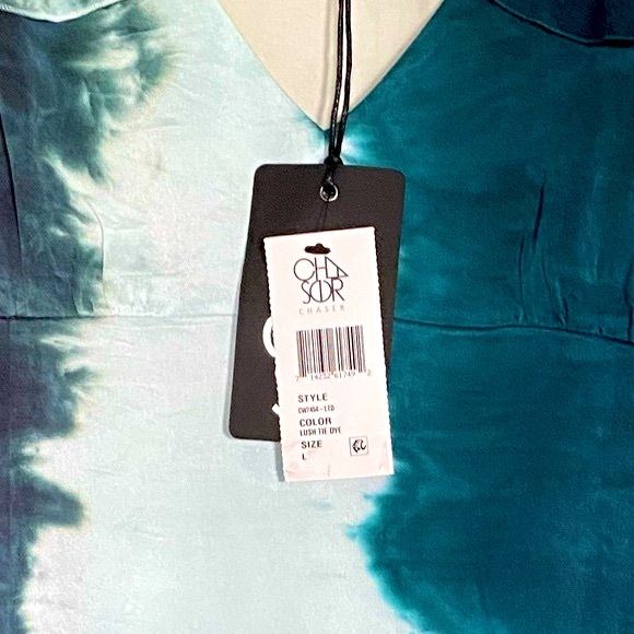 Chaser Ruffled Silk Tie Dye Mini Dress NWT - Picture 9 of 16